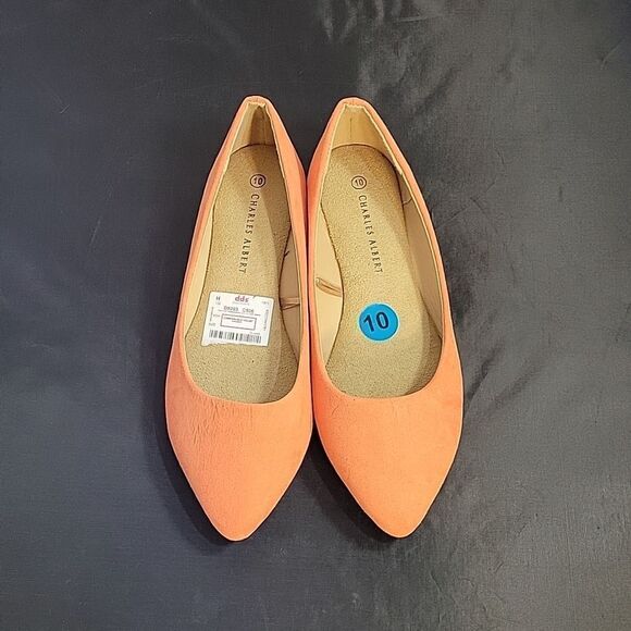 BRAND NEW CHARLES ALBERT SUEDE POINTED TOE SLIP-ON WOMEN"S FLAT SHOE - Picture 4 of 13